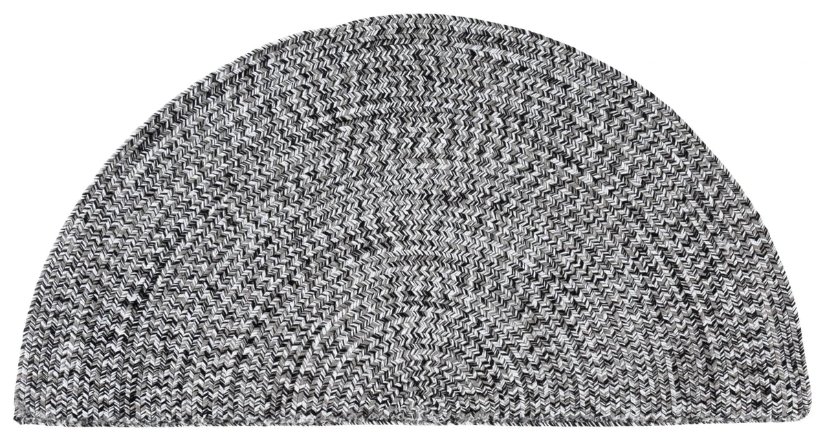 Safavieh Braided 2'-0" x 4'-0" Rug in Black / Ivory