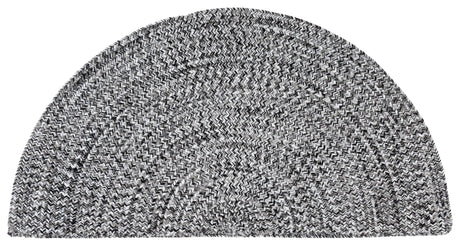 Safavieh Braided 2'-0" x 4'-0" Rug in Black / Ivory