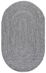 Safavieh Braided 5'-0" x 8'-0" Rug in Black / Ivory