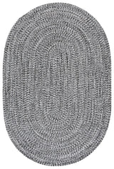 Safavieh Braided 4'-0" x 6'-0" Rug in Black / Ivory