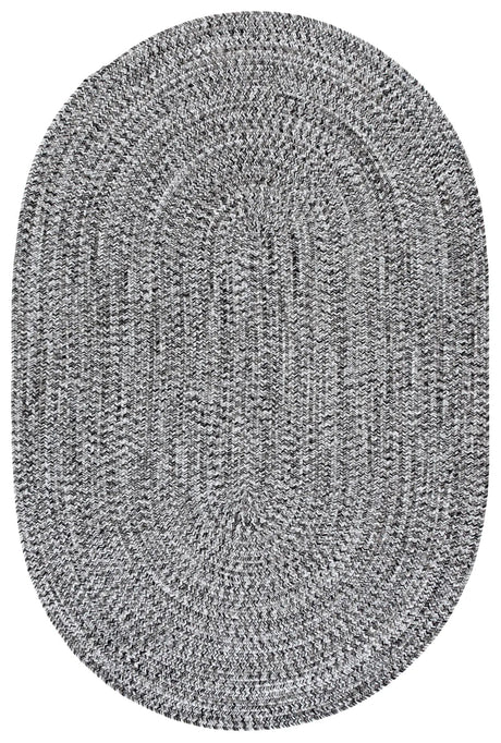 Safavieh Braided 4'-0" x 6'-0" Rug in Black / Ivory