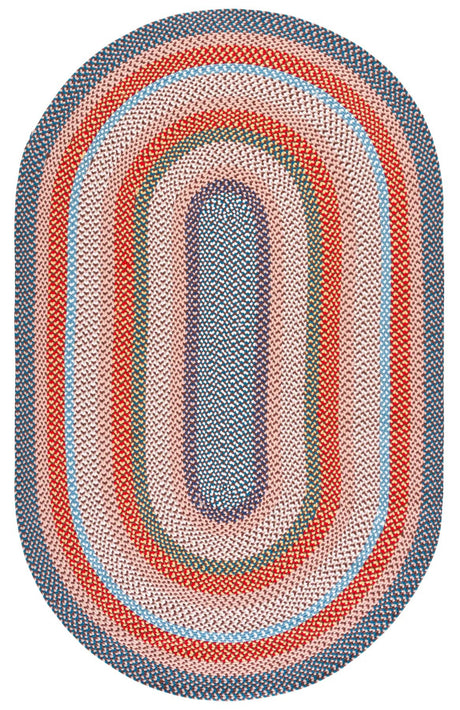 Safavieh Braided 5'-0" x 8'-0" Rug in Rust / Multi