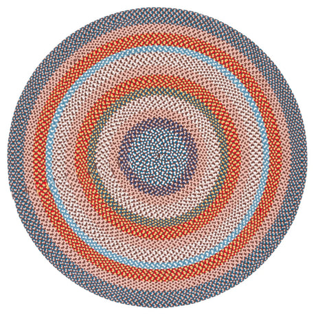 Safavieh Braided 5'-0" x 5'-0" Rug in Rust / Multi