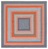 Safavieh Braided 5'-0" x 5'-0" Rug in Rust / Multi