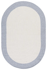 Safavieh Braided 4'-0" x 6'-0" Rug in Ivory / Grey