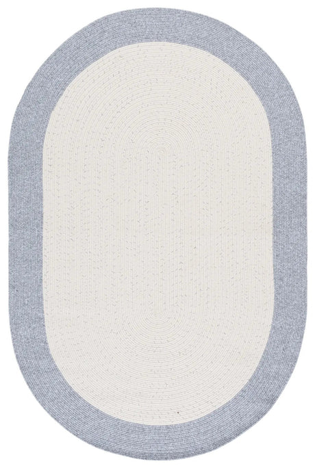 Safavieh Braided 4'-0" x 6'-0" Rug in Ivory / Grey