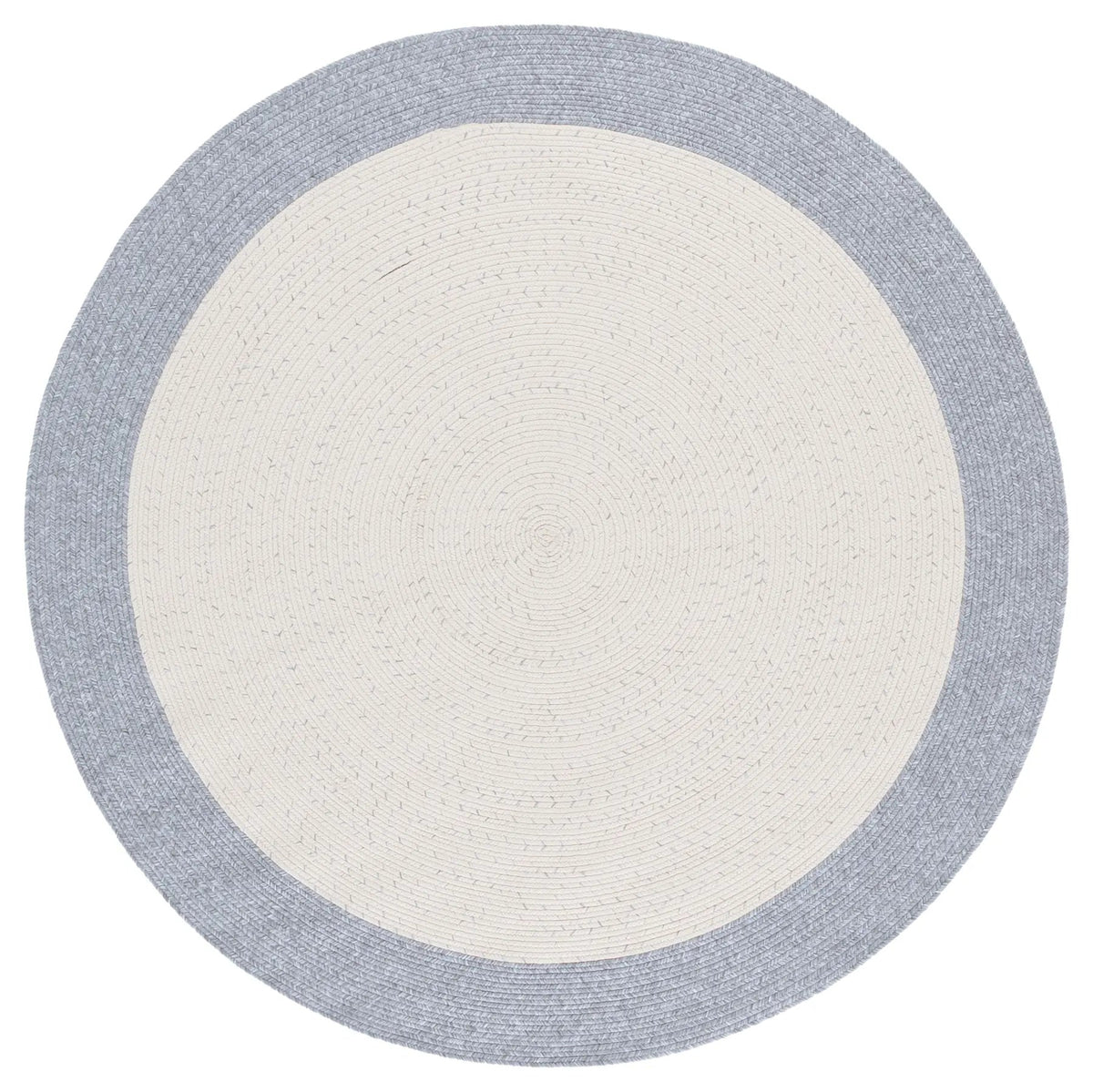 Safavieh Braided 5'-0" x 5'-0" Rug in Ivory / Grey