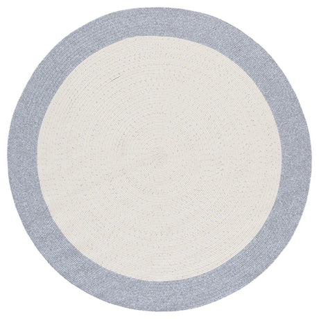 Safavieh Braided 5'-0" x 5'-0" Rug in Ivory / Grey