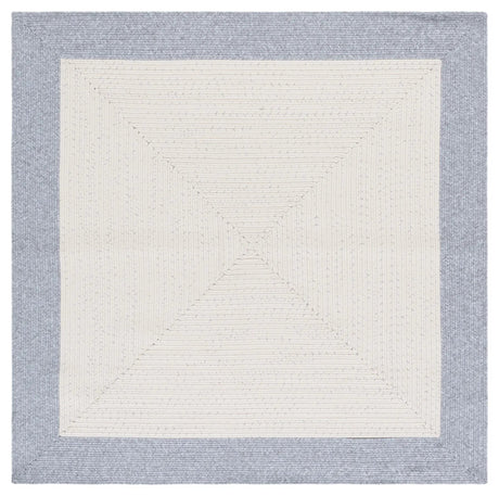 Safavieh Braided 5'-0" x 5'-0" Rug in Ivory / Grey