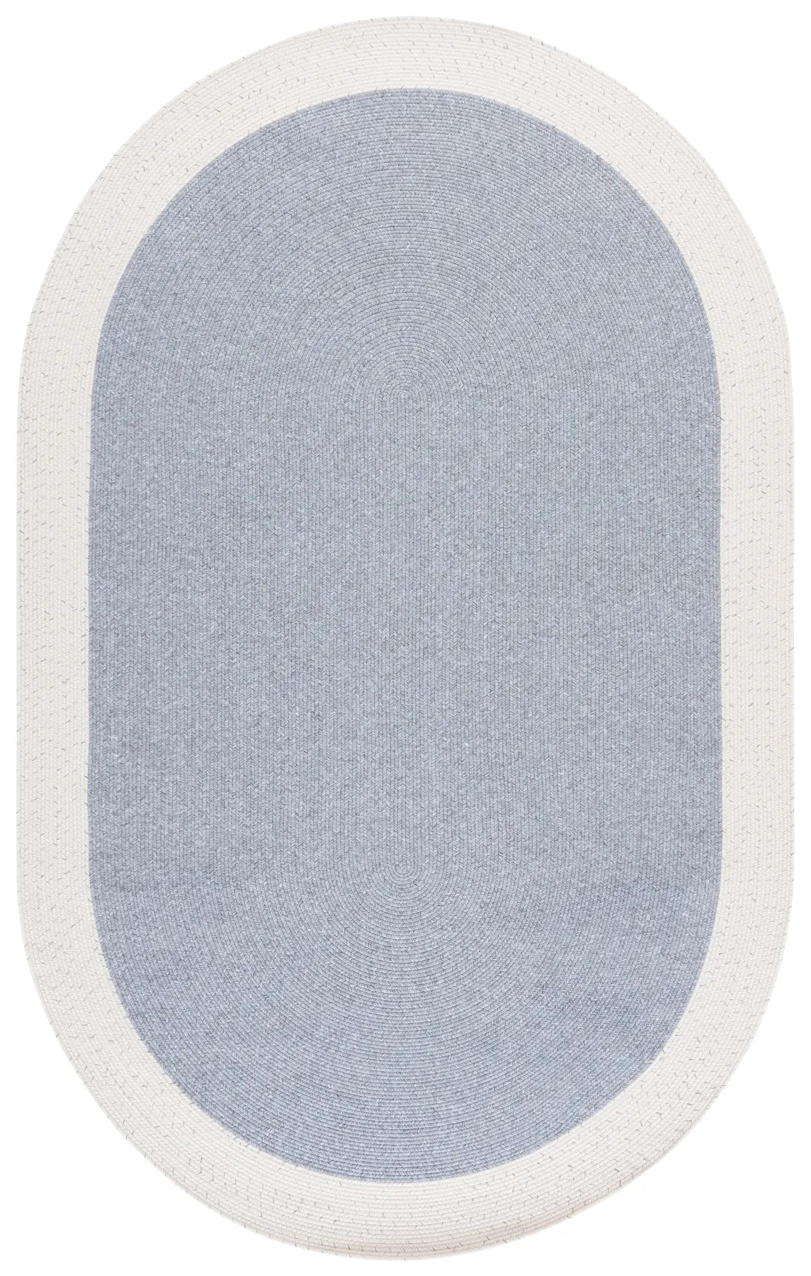 Safavieh Braided 5'-0" x 8'-0" Rug in Grey / Ivory