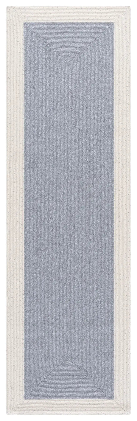 Safavieh Braided 2'-3" x 8'-0" Rug in Grey / Ivory