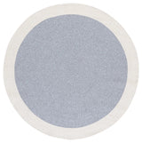 Safavieh Braided 5'-0" x 5'-0" Rug in Grey / Ivory