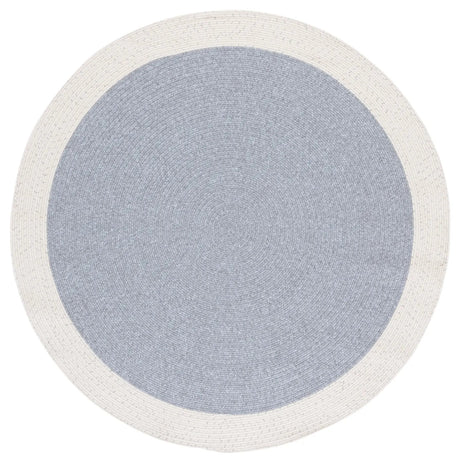 Safavieh Braided 5'-0" x 5'-0" Rug in Grey / Ivory