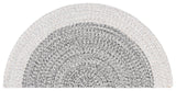 Safavieh Braided 2'-0" x 4'-0" Rug in Ivory / Grey Black
