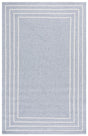 Safavieh Braided 4'-0" x 6'-0" Rug in Light Grey / Ivory