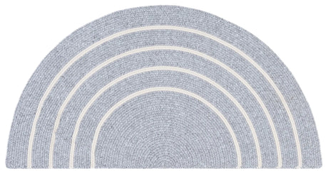 Safavieh Braided 2'-0" x 4'-0" Rug in Light Grey / Ivory