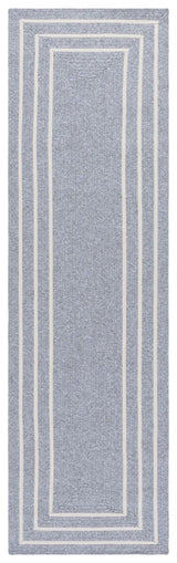 Safavieh Braided 2'-3" x 8'-0" Rug in Light Grey / Ivory