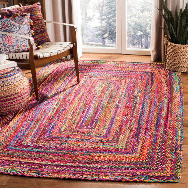 Safavieh Braided Brd210A Red/Multi Rug.