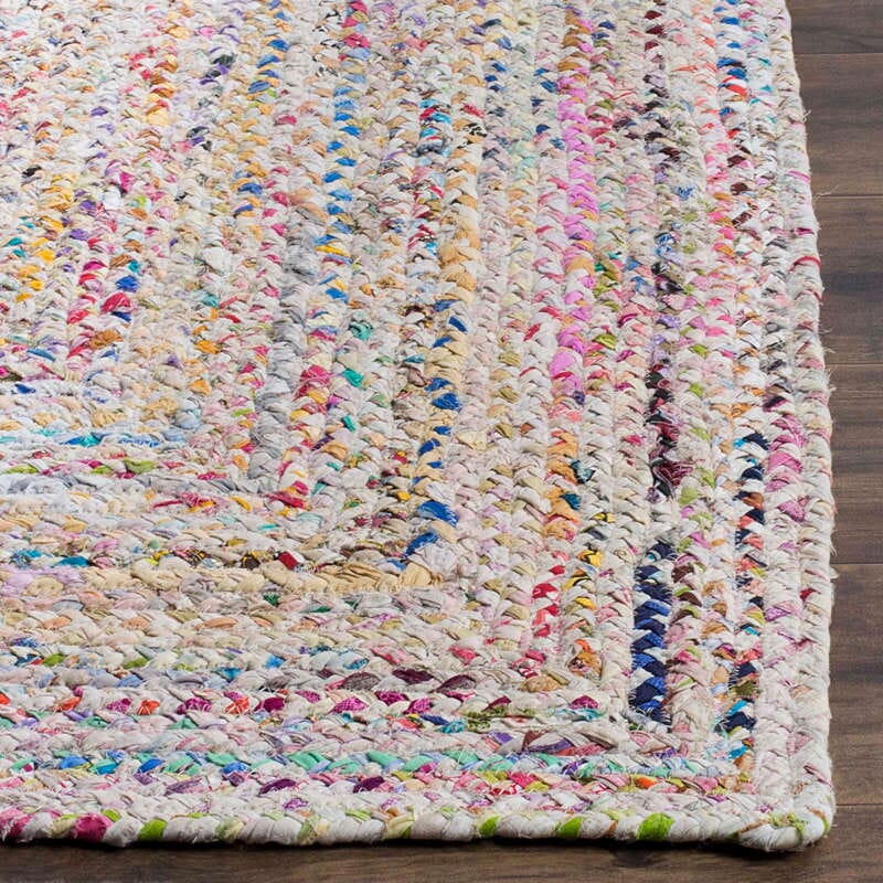 Safavieh Braided Brd210B Ivory/Multi Rug.