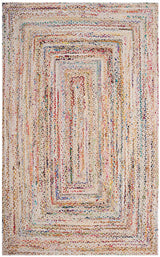 Safavieh Braided Brd210B Ivory/Multi Rug.
