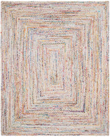 Safavieh Braided Brd210B Ivory/Multi Rug.