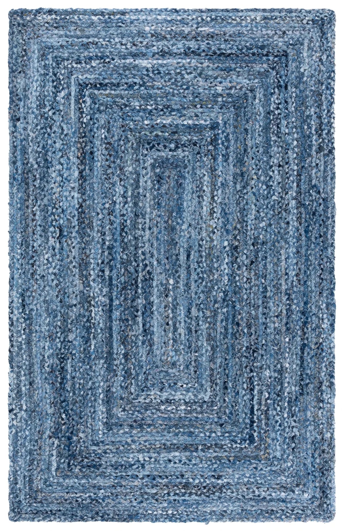Safavieh Braided 4'-0" x 6'-0" Rug in Denim / Blue