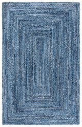 Safavieh Braided 4'-0" x 6'-0" Rug in Denim / Blue