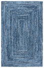 Safavieh Braided 4'-0" x 6'-0" Rug in Denim / Blue
