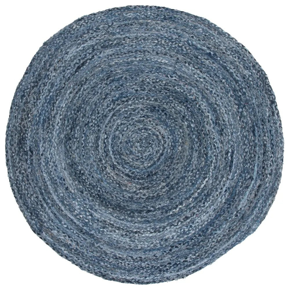 Safavieh Braided 6'-0" x 6'-0" Rug in Denim / Blue