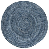 Safavieh Braided 6'-0" x 6'-0" Rug in Denim / Blue