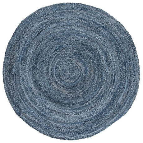 Safavieh Braided 6'-0" x 6'-0" Rug in Denim / Blue