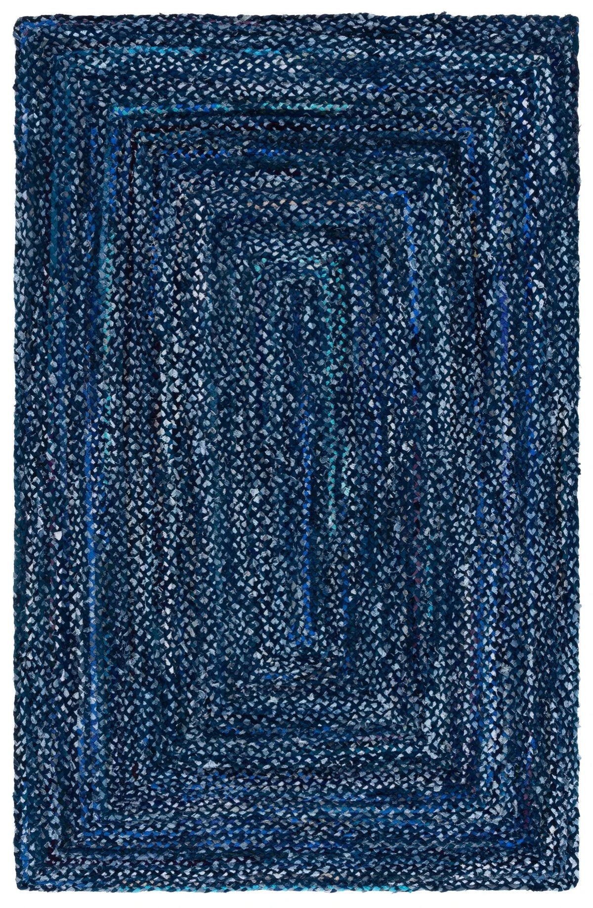 Safavieh Braided 4'-0" x 6'-0" Rug in Navy / Blue