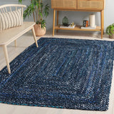 Safavieh Braided 4'-0" x 6'-0" Rug in Navy / Blue