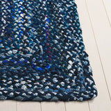 Safavieh Braided 4'-0" x 6'-0" Rug in Navy / Blue