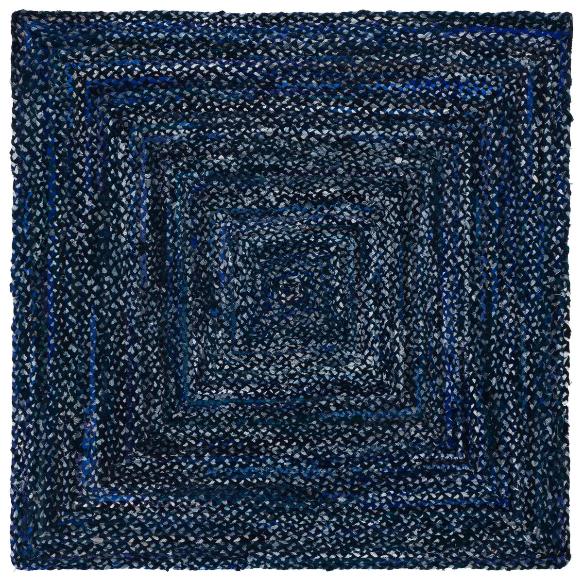 Safavieh Braided 6'-0" x 6'-0" Rug in Navy / Blue
