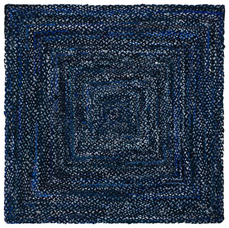 Safavieh Braided 6'-0" x 6'-0" Rug in Navy / Blue