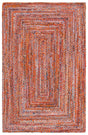 Safavieh Braided 4'-0" x 6'-0" Rug in Orange / Rust
