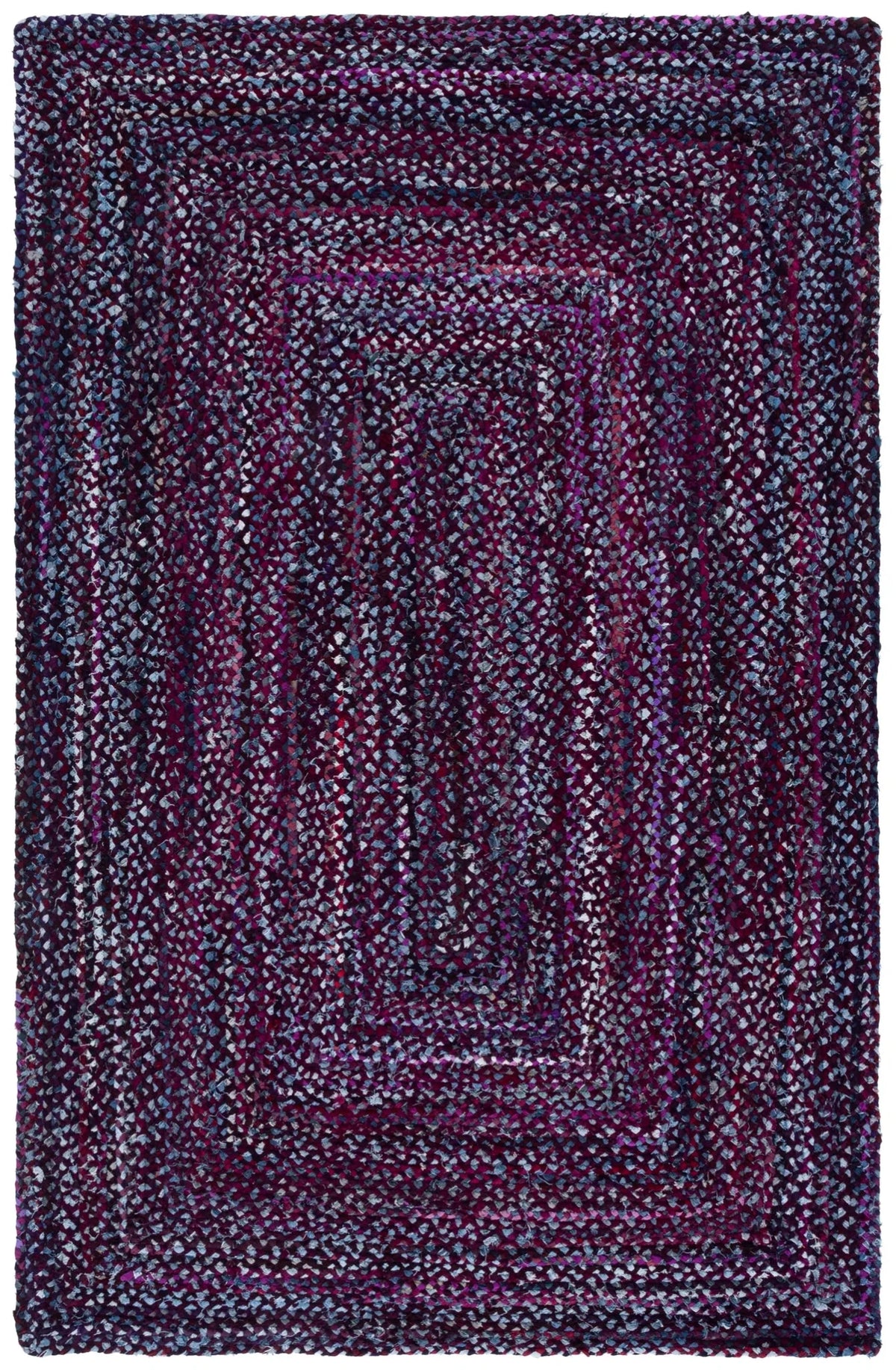 Safavieh Braided 4'-0" x 6'-0" Rug in Purple / Blue