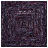 Safavieh Braided 6'-0" x 6'-0" Rug in Purple / Blue
