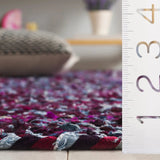 Safavieh Braided 4'-0" x 6'-0" Rug in Purple / Blue