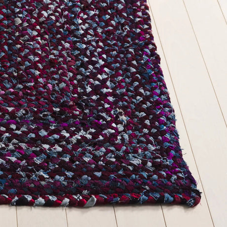 Safavieh Braided 4'-0" x 6'-0" Rug in Purple / Blue