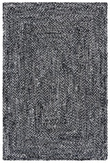 Safavieh Braided 4'-0" x 6'-0" Rug in Black / Ivory