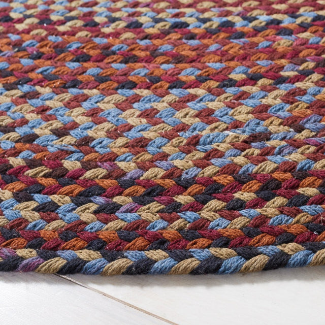 Safavieh Braided Brd257P Blue/Rust Rug.