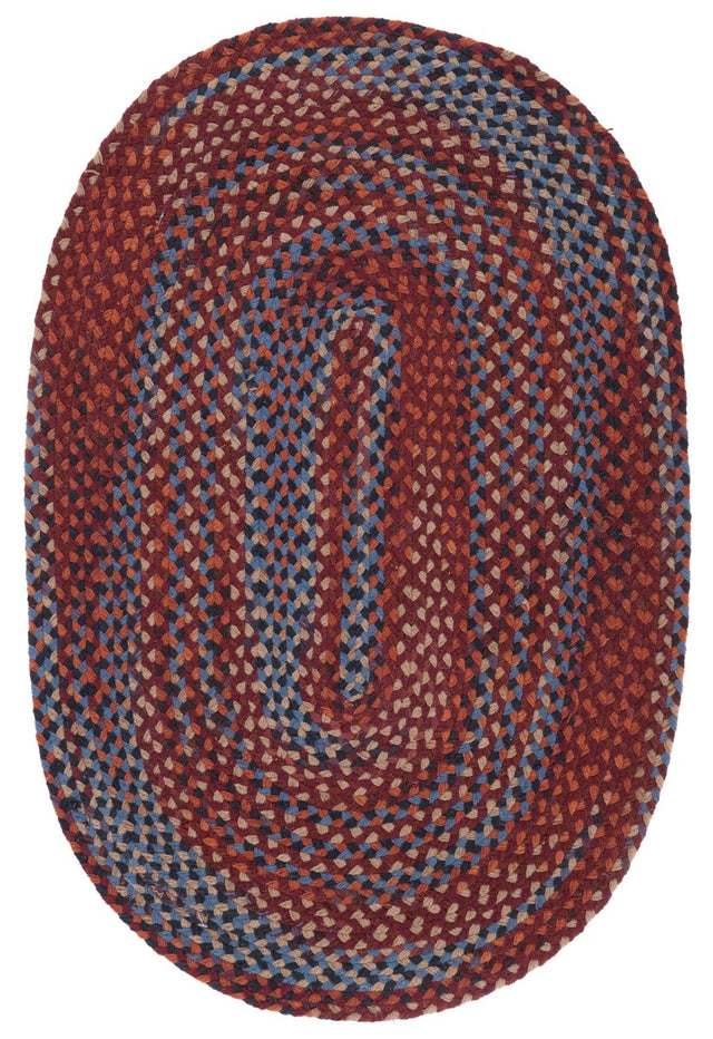 Safavieh Braided Brd257P Blue/Rust Rug.