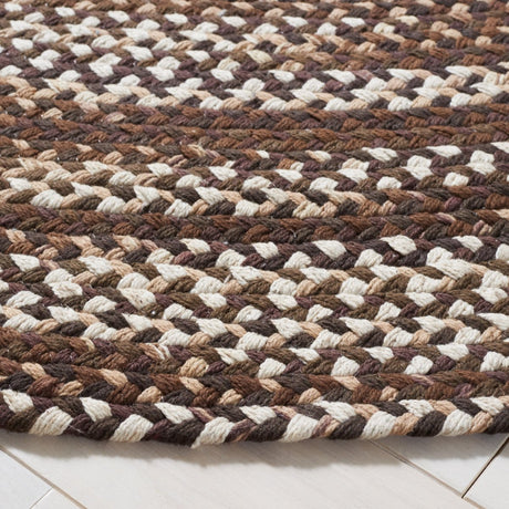 Safavieh Braided Brd257T Brown/Ivory Rug.