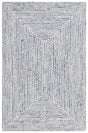 Safavieh Braided Brd260M Blue/Ivory Rug.