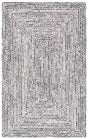 Safavieh Braided 4'-0" x 6'-0" Rug in Black / Navy
