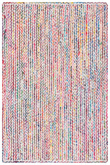 Safavieh Braided 4'-0" x 6'-0" Rug in Ivory / Multi