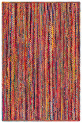 Safavieh Braided 4'-0" x 6'-0" Rug in Natural / Multi
