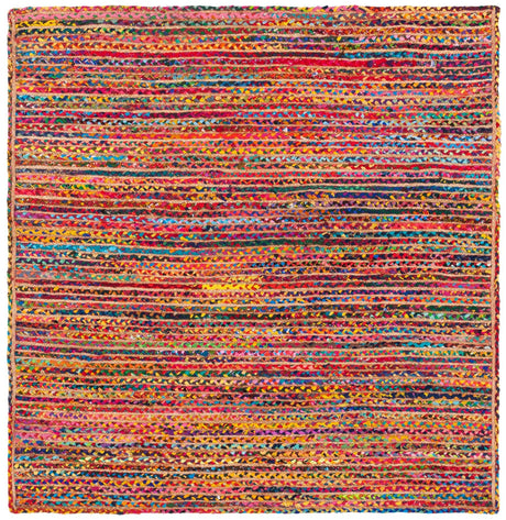Safavieh Braided 6'-0" x 6'-0" Rug in Natural / Multi